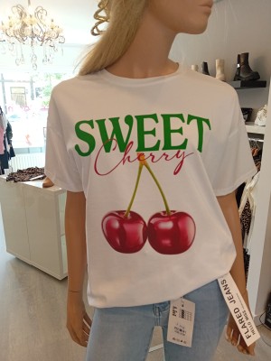 Oversized shirt sweet cherry 