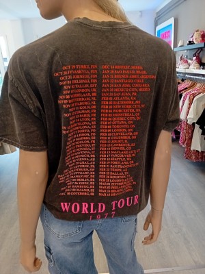 Shirt worldtour backprint antraciet grijs 801594