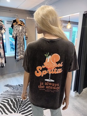 Aperol spritz shirt/tee antracietgrijs 801638