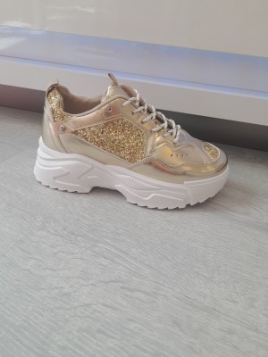 Sneaker goud glitter A 188-87