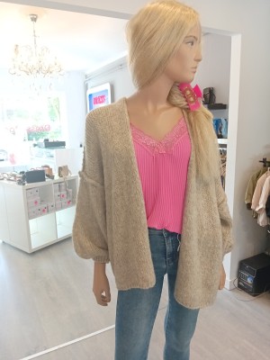 Cherry vest camel/beige 20930