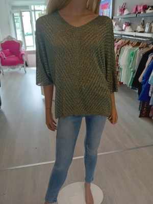 Top lurex groen 8922