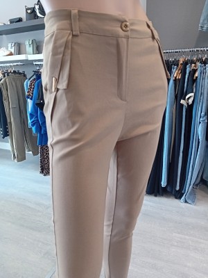 Stretch broek brown new collectie 9868