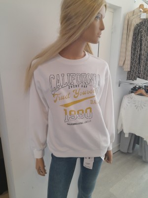 Sweater White California 1990 283102