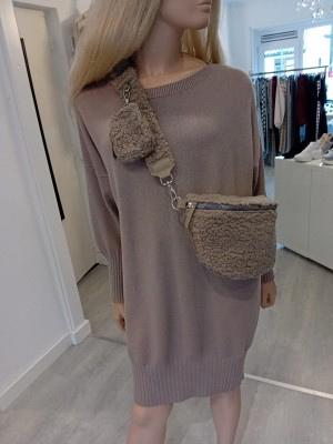 Dress/trui  taupe