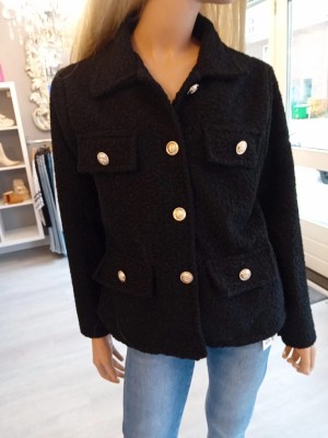 Teddy Blazer zwart