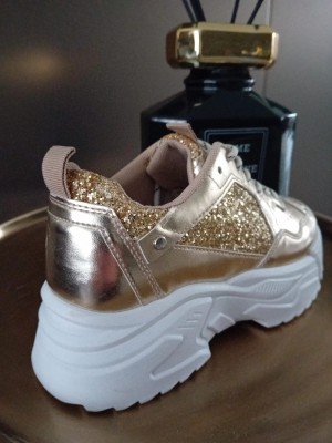 Sneaker goud glitter A 188-87