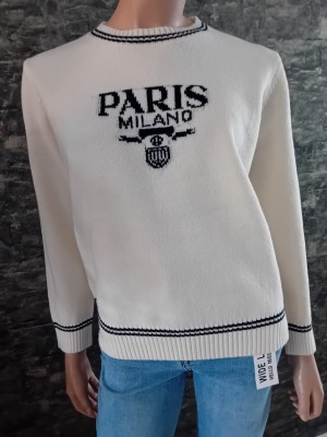 Trui milano paris offwhite AM 527